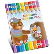 Citesc si colorez - Manusa colorata