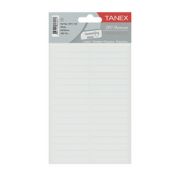 Etichete autoadezive, 6 x 49 mm, 380 buc/set, TANEX, alb