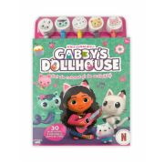 Gabbys Dollhouse. Set de colorat si de activitati. 30 de activitati cu 5 creioane si gume de sters