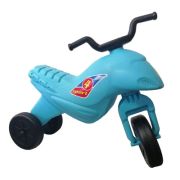 Motocicleta copii cu trei roti fara pedale mic culoarea albastru deschis