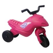 Motocicleta copii cu trei roti fara pedale mic culoarea magenta