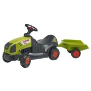 Tractor Falk Claas Axos pentru copii, cu remorca