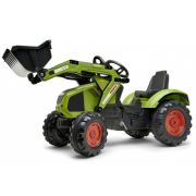 Tractor Falk Excavator pentru copii cu pedale, verde