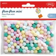 Set de pom-pom mini pastel