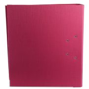 Biblioraft A4, plastifiat PP/paper, margine metalica, 75 mm, Classic - pink