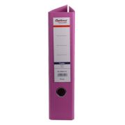 Biblioraft A4, plastifiat PP/paper, margine metalica, 75 mm, Classic - rose