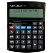 Calculator de birou, 12 digits, MTL700, afisaj display cu 2 randuri - negru
