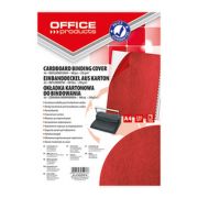 Coperta carton imitatie piele 250g/mp, A4, 100/top Office Products - rosu