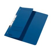Dosar cu sina Leitz 1/2, carton, A4, incopciat, 170 coli, albastru