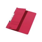 Dosar cu sina Leitz 1/2, carton, A4, incopciat, 170 coli, rosu