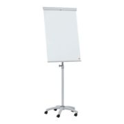 Flipchart mobil NOBO Essentials, otel lacuit, magnetic, alb