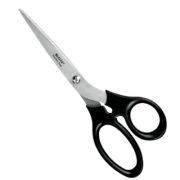 Foarfece pentru birou, otel inoxidabil, 200 mm, negru