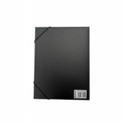 Mapa din plastic cu elastic pe colturi, latime 40mm, 800 microni, Optima - negru