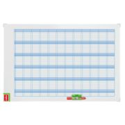 Organizator NOBO Performance, anual, magnetic, 90x60 cm, kit de planificare inclus, albastru