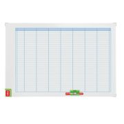 Organizator NOBO Performance, saptamanal, magnetic, 90x60 cm, kit de planificare inclus, albastru