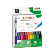 Pix cu gel, varf 0.7 mm, 12 culori/set, Alpino Dot