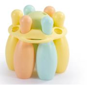 Set de bowling pastel - 6 popice (19 cm)