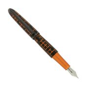 Stilou Elox Matrix, cu penita M, din otel inoxidabil - black orange