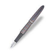 Stilou Elox Ring, cu penita M, din otel inoxidabil - grey orange