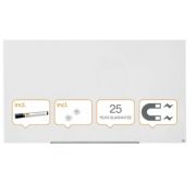 Tabla Impression Pro Widescreen 85, sticla, magnetica si marker, tavita, magneti, alb