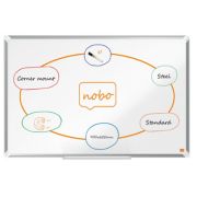 Tabla NOBO Premium Plus, otel lacuit, 90x60 cm, magnetica, include marker si tavita, alb