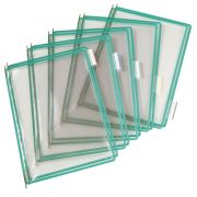 Buzunare prezentare pentru display, A4, (10 buc/set), rama metalica, DJOIS - verde