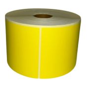 Etichete termice autoadezive, 100 x 150mm, 1000 etichete/rola, galben pastel