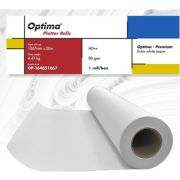 Rola plotter A0++, 80gr, 1067mm x 50m, Optima - Premium