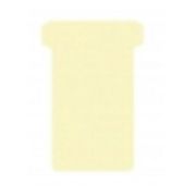 DJOIS T-cards, din hartie, 100buc/set, format 2 - (85 x 48mm, top 60mm) - bej