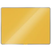 Tabla Cosy din sticla, magnetica, 80x60 cm, marker inclus, galben chihlimbar