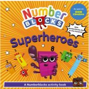 Carte cu activitati Numberblocks - Supereroi pana la 100
