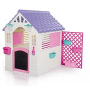 Casuta deluxe pentru copii - Alb cu roz