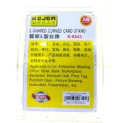 Display plastic pentru pliante, forma curbata, A6 - portrait (105 x 148mm)