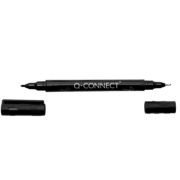 Marker CD/DVD cu 2 capete, varfuri - 0.4/1mm, negru