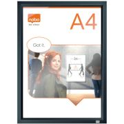 Rama pentru perete Impression Pro, aluminiu, cu clip, A4, grafit