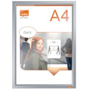 Rama pentru perete Impression Pro, aluminiu, cu clip, A4, gri