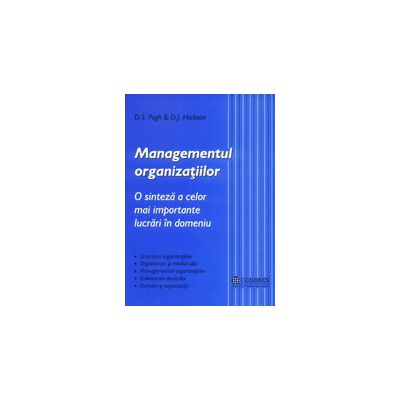 Managementul organizatiilor Managementul organizatiilor