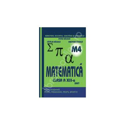 Matematica M4 manual pentru clasa a XII-a