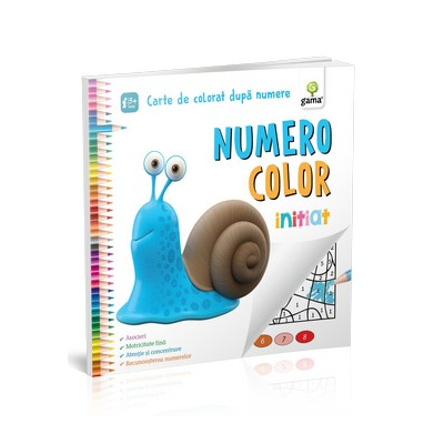 NumeroColor. Initiat - Carte de colorat dupa numere NumeroColor. Initiat - Carte de colorat dupa numere