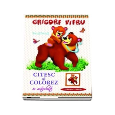 Mama - Citesc si colorez cu autocolante