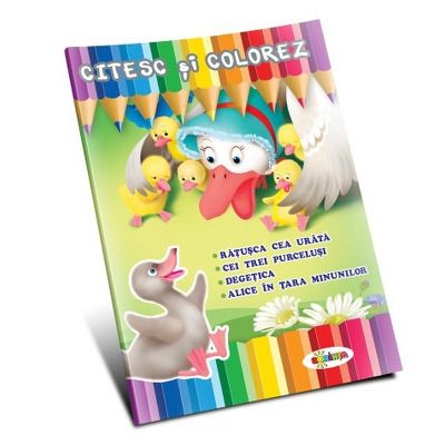 Citesc si colorez. Ratusca cea urata Citesc si colorez. Ratusca cea urata