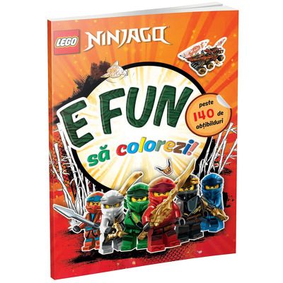 E fun sa colorezi - Ninjago (carte de colorat cu abtibilduri)