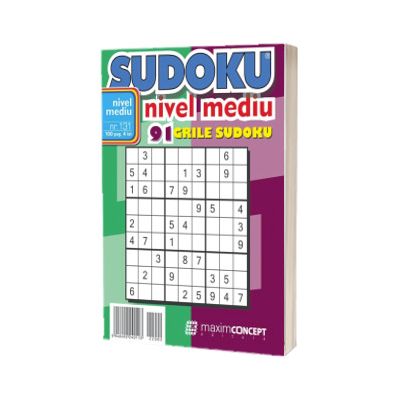 Sudoku nivel mediu. 91 grile sudoku. Numarul 131