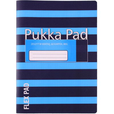 Caiet Pukka Pads Flex Pads Navy B5 60 pagini matematica, albastru