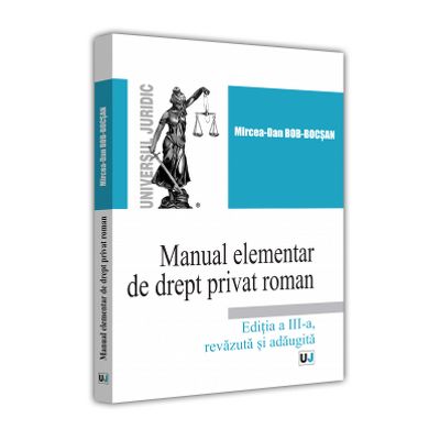 Manual elementar de Drept Privat Roman. 2022