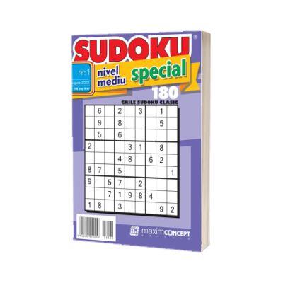 Sudoku nivel mediu, special. Numarul 1