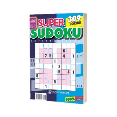Super Sudoku, numarul 215. Nivel avansat