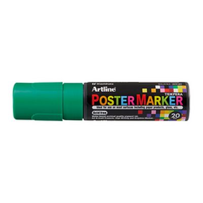 Marker pentru poster ARTLINE, corp plastic, varf tesit 20mm - verde