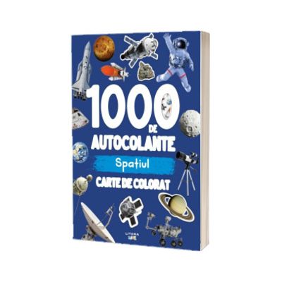 1000 de autocolante. Spatiul. Carte de colorat