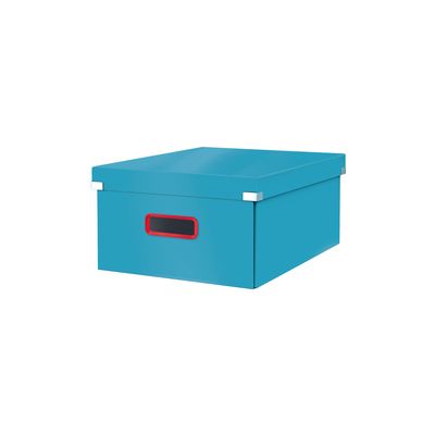 Cutie depozitare LEITZ Cosy Click & Store, carton laminat, pliabila, cu capac si maner, 36x20x48 cm,